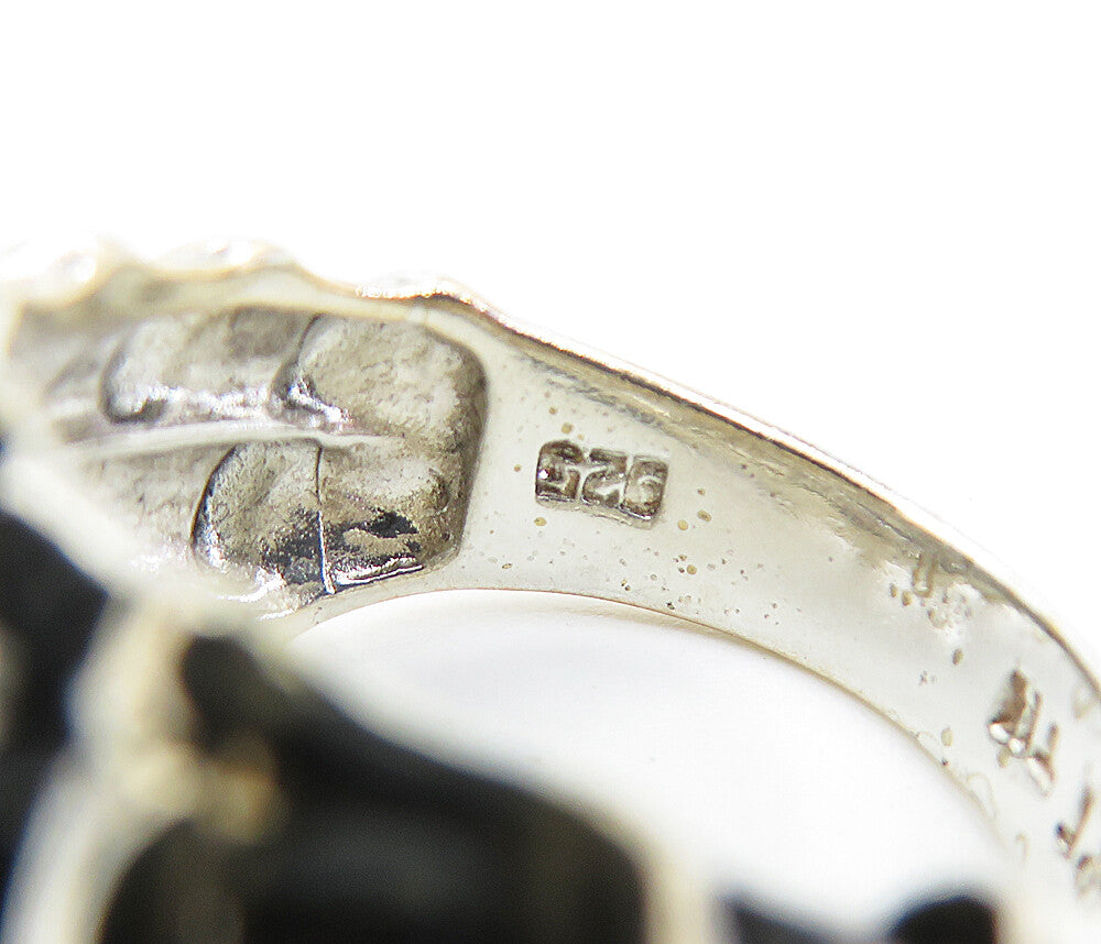 925 Sterling Silver Vintage Polished Bamboo Dome Band Ring Sz 8 RG5813