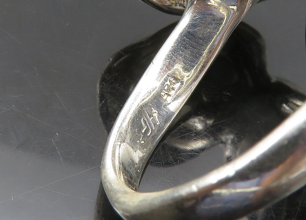 HAGIT GORALI ISRAEL 925 Silver Vintage Shiny Pearls Band Ring Sz 7.5 RG23523
