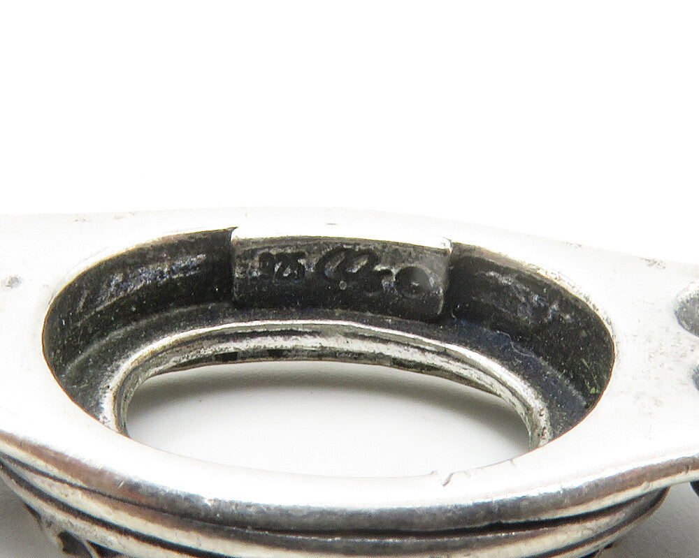 CAROLYN POLLACK RELIOS 925 Silver Vintage Twist Detail Cuff Bracelet BT5529
