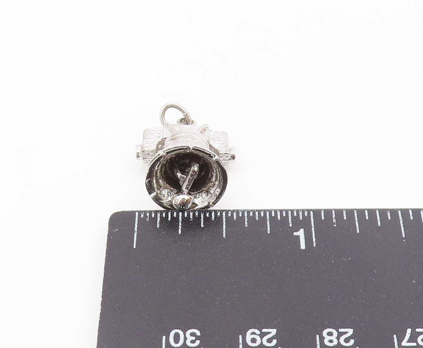 925 Sterling Silver Vintage Liberty Bell Charm Pendant (JINGLES) PT21045