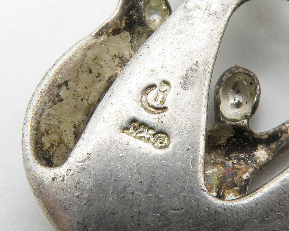CAROLYN POLLACK RELIOS 925 Silver Vintage Modernist Family Pendant PT11219
