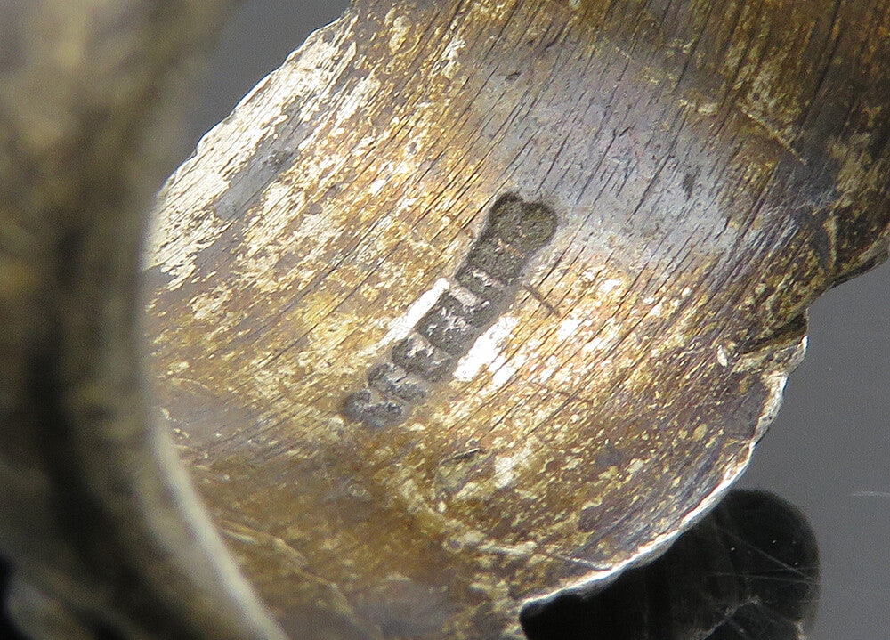 925 Silver Vintage Antique Oxidized Etched Detail Band Ring Sz 6.5 RG20985