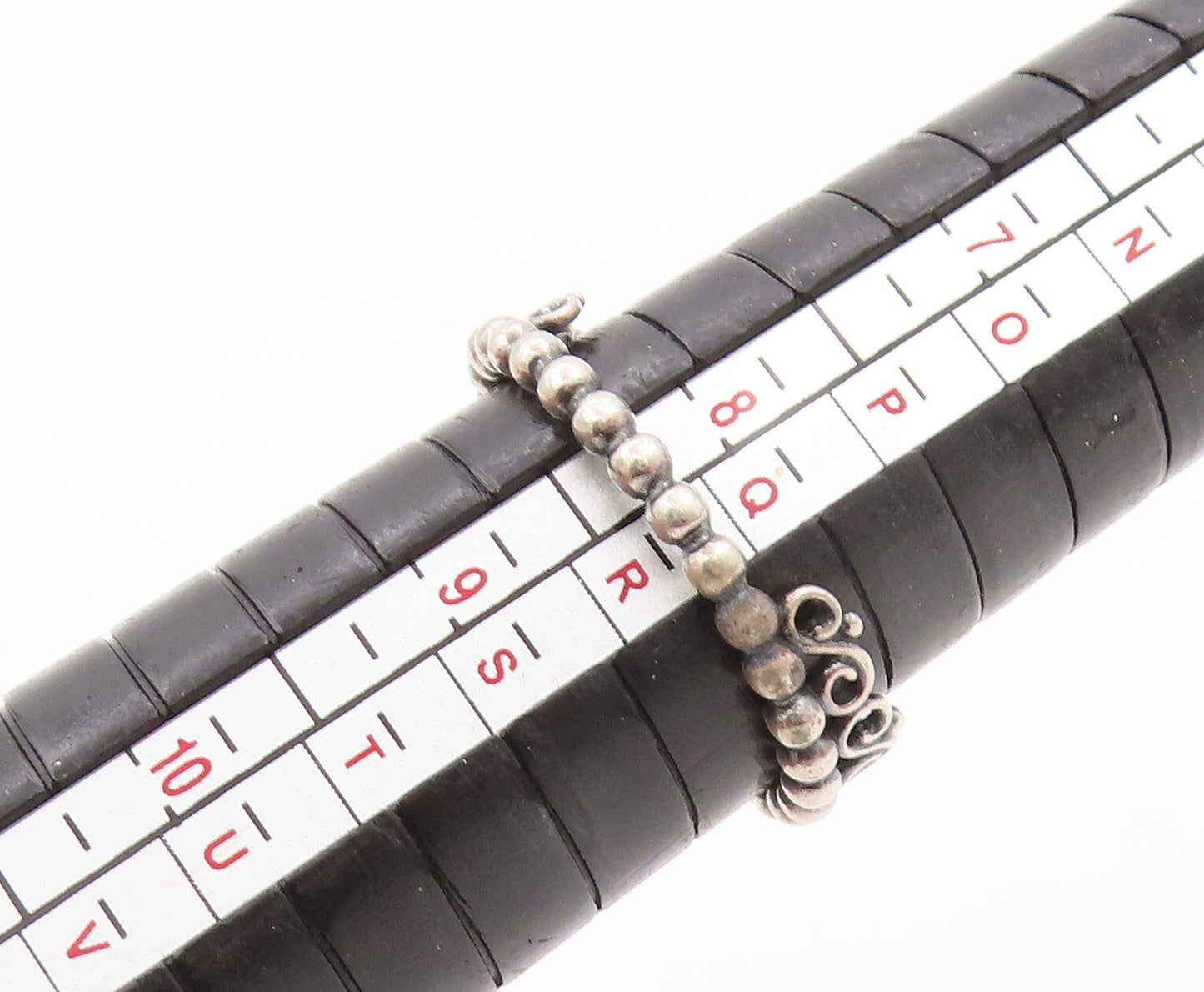 925 Sterling Silver Vintage Ring PANDORA CZ Heart Cutout Tieara SZ 8.5 RG31968
