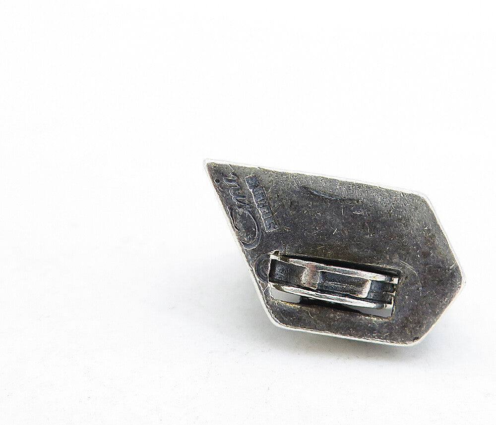 925 Sterling Silver Vintage Petite Dark Tone Sculpted House Pendant PT3941