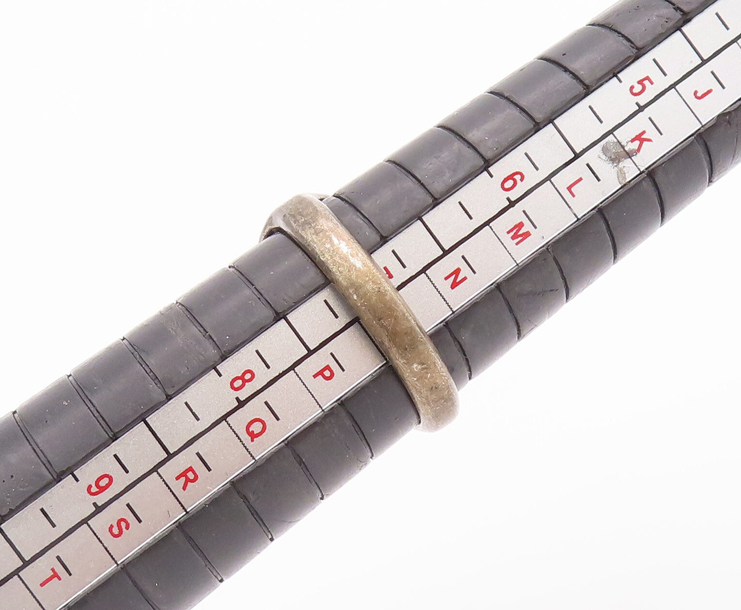 925 Sterling Silver Vintage Ring ZUNI NAVAJO Inlay Multi Stone Sz 6.5 RG27955