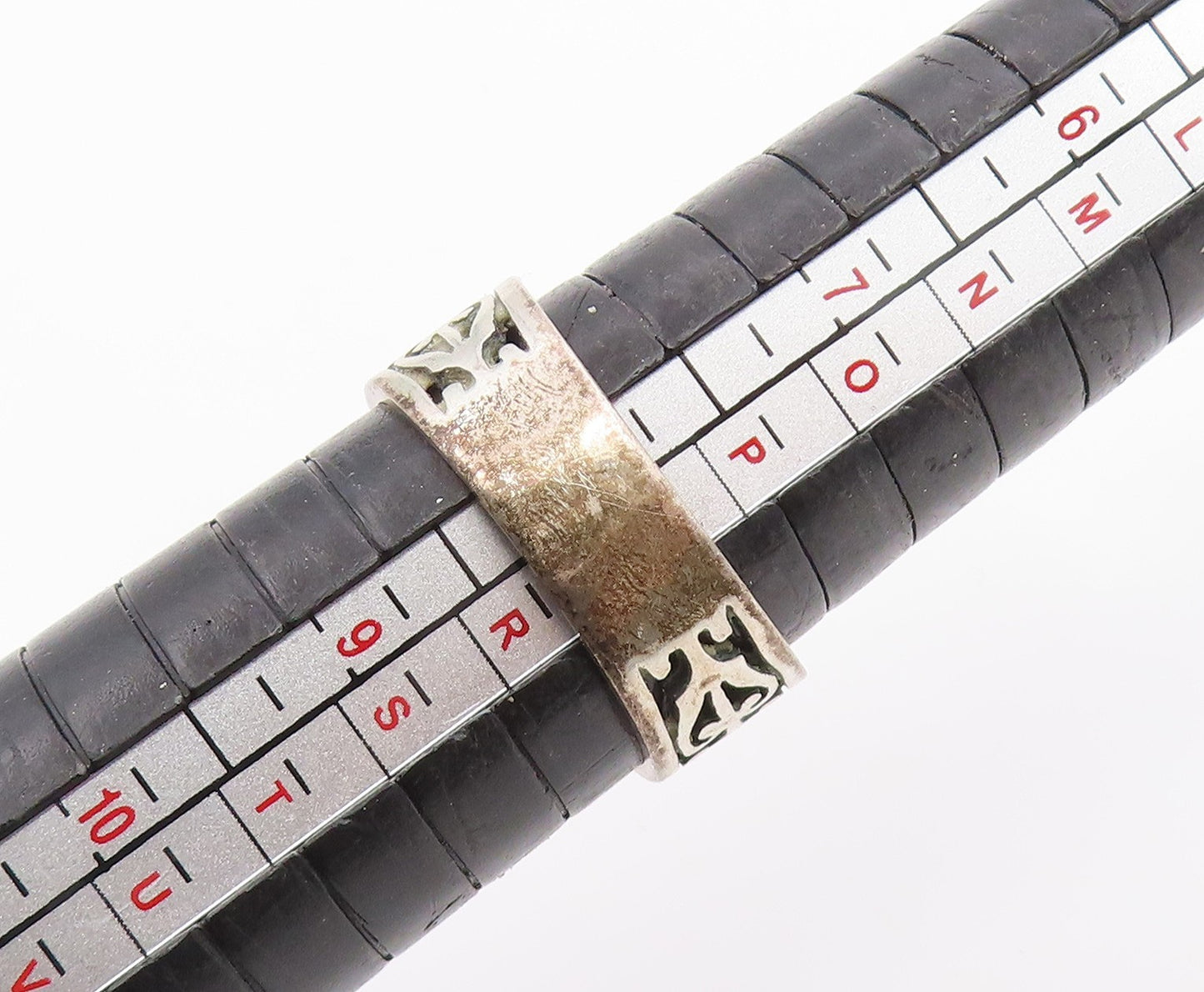 925 Sterling Silver Vintage Ring JAMES AVERY Open Scrollwork Band Sz 8 RG35895
