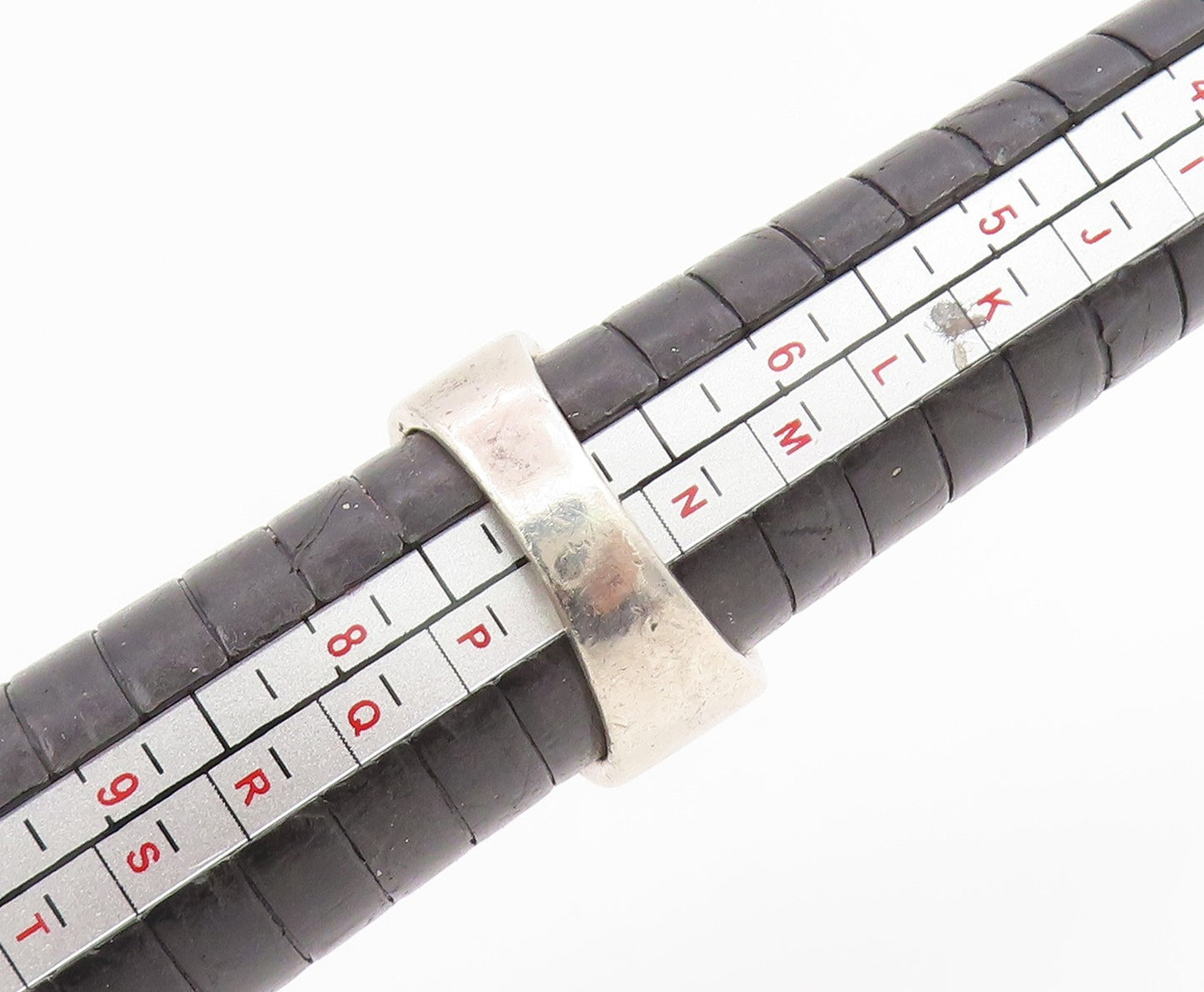 925 Sterling Silver Vintage Ring Minimalist Cutout Religious Cross Sz 7 RG34898