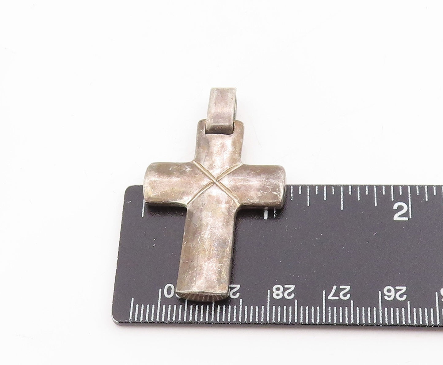 925 Sterling Silver Vintage Pendant Solid Coptic Religious Cross Charm PT25283