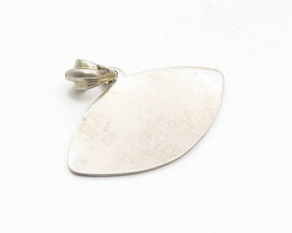 925 Sterling Silver Vintage Dark Tone Football Sports Motif Pendant PT7555