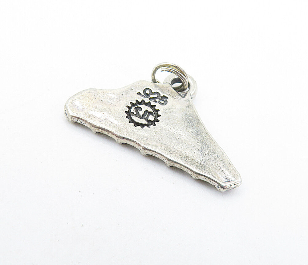 925 Sterling Silver Vintage Petite Oxidized Swimmer Motif Pendant PT4976