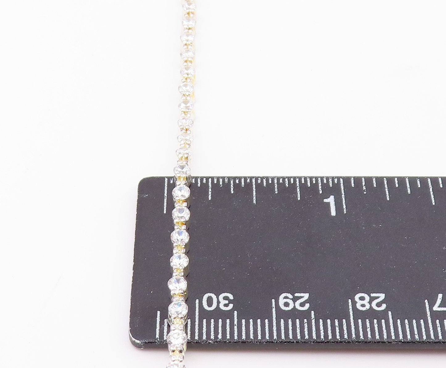 925 Sterling Silver Shiny Round Cut Cubic Zirconia Tennis Bracelet BT7369