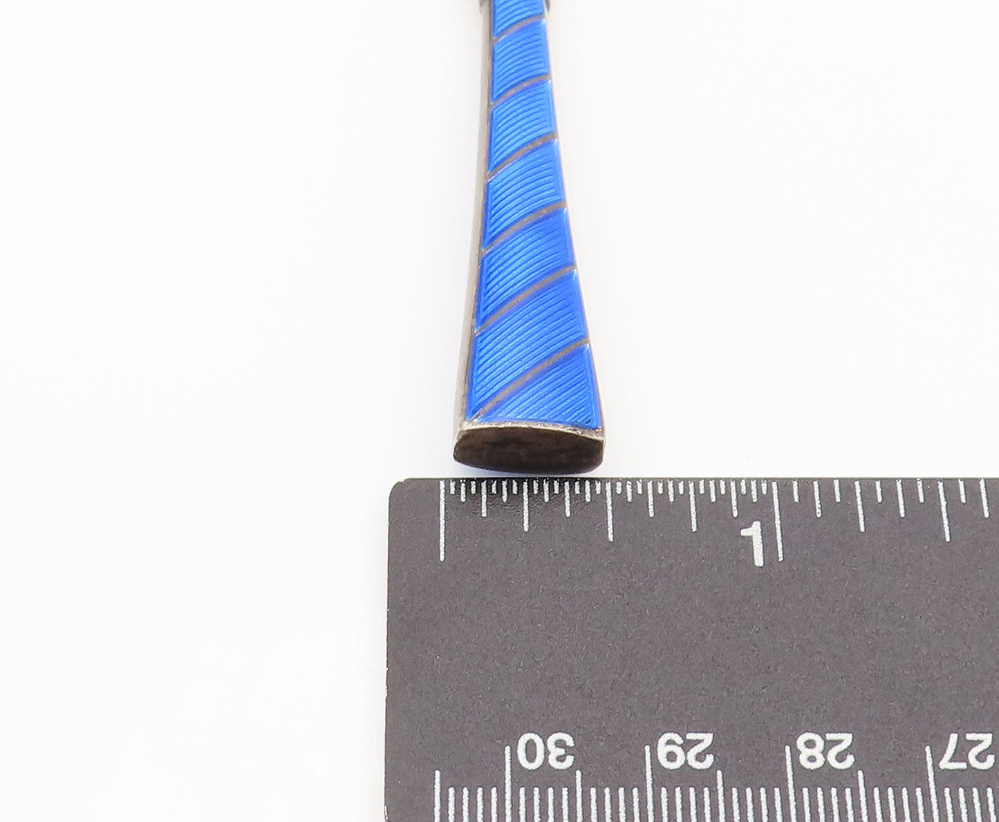 ELA DENMARK 925 Sterling Silver Vintage Blue Enamel Mail Opener TR3635