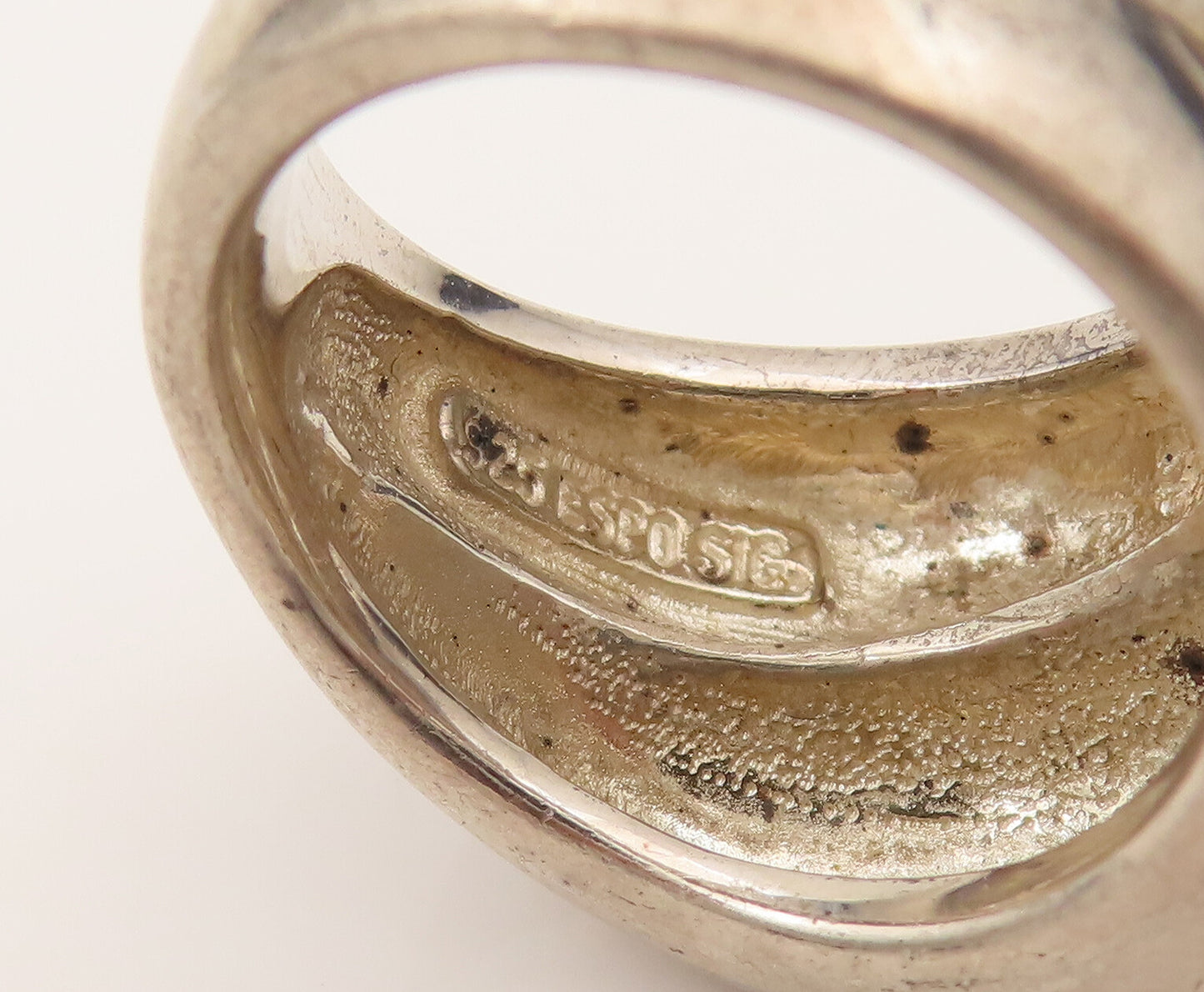 ESPO SIG 925 Silver Vintage Puffy Scalloped Dome Fashion Ring Sz 6 RG26396