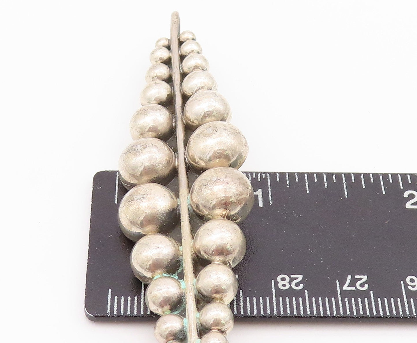 925 Sterling Silver Vintage Brooch CARSI Bubble Leaf Foliage Design BP11667