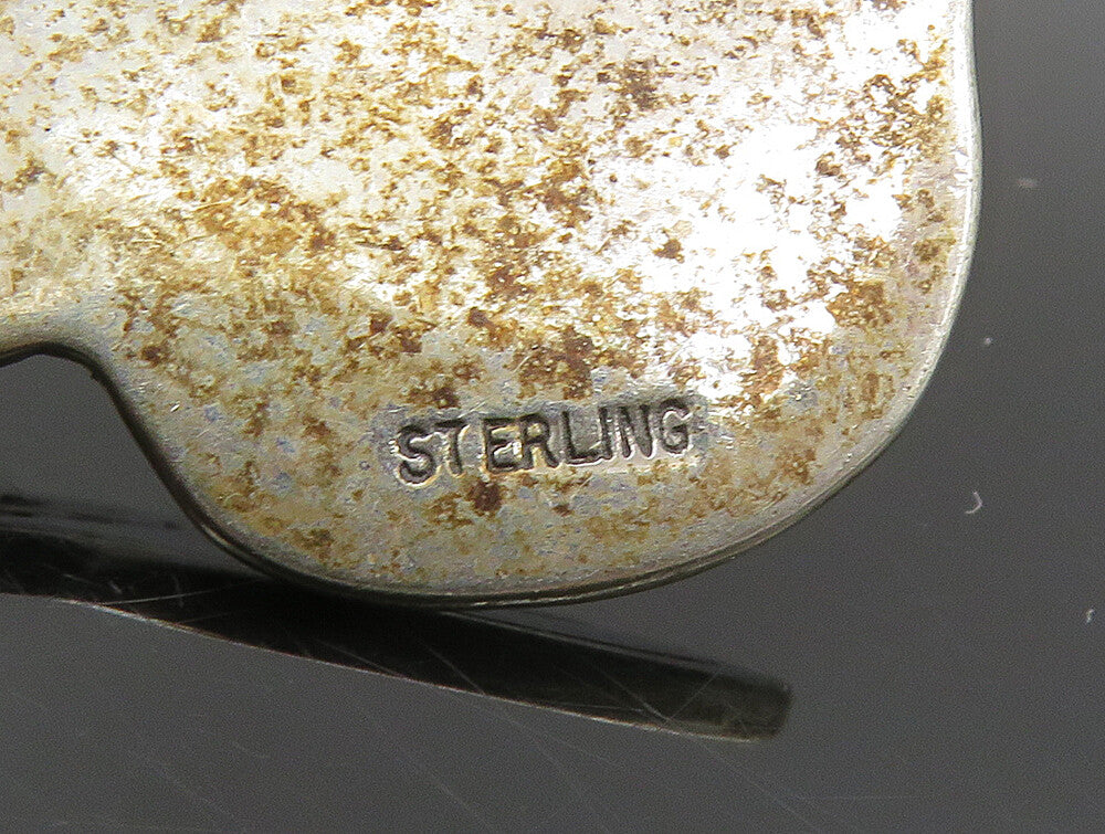 925 Sterling Silver Vintage Etched Parents Holding Baby Love Pendant PT19931