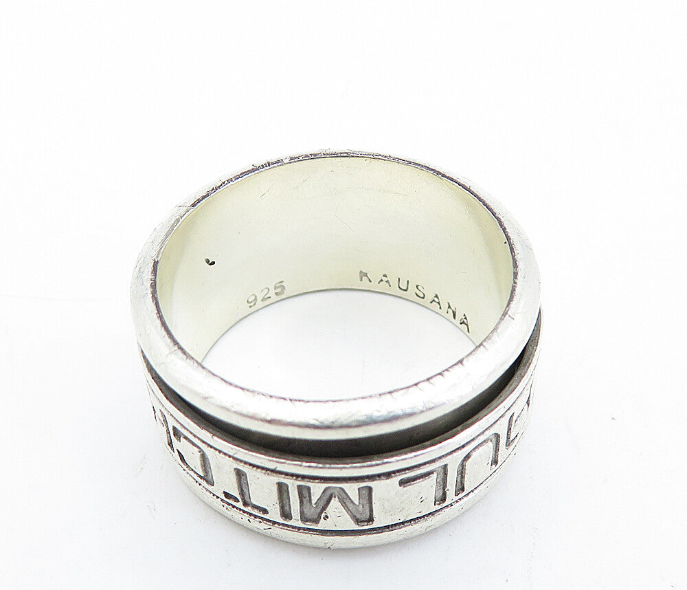 PAUL MITCHELL 925 Sterling Silver Vintage Retro Spinner Ring Sz 11 RG3911