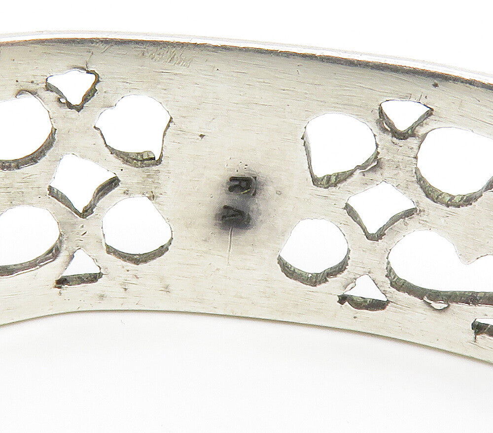 RAMON ALBERT HOPI 925 Sterling Silver Vintage Turquoise Cuff Bracelet BT5878