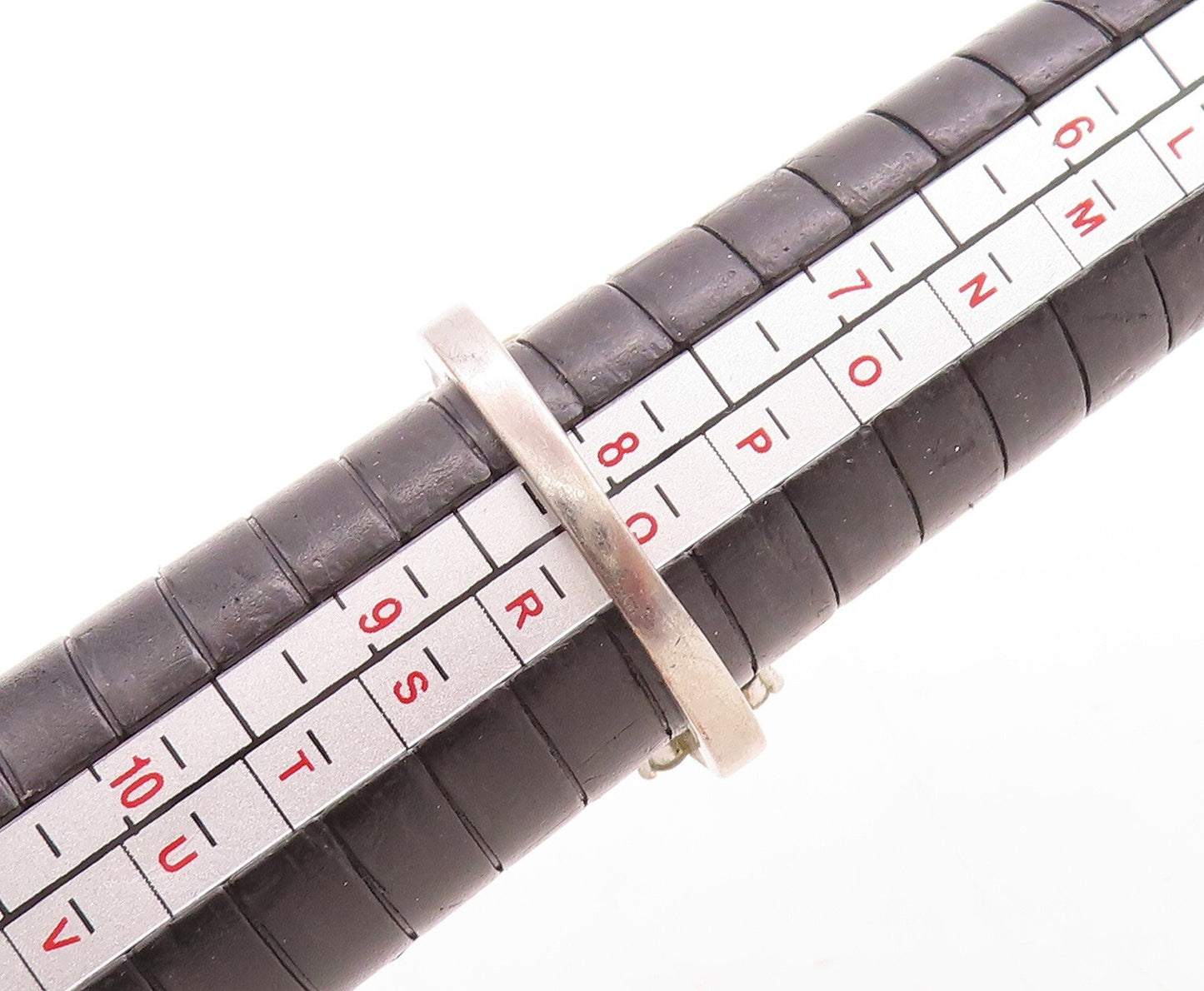 925 Sterling Silver Vintage Ring Marquise Cut Pink & White CZ Sz 8 RG31494