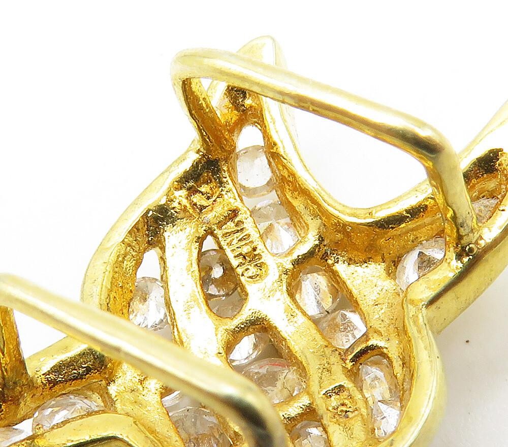 ROSS SIMON 925 Sterling Silver Shiny Topaz Gold Plated Slide Pendant PT12085