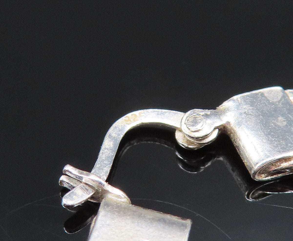 925 Sterling Silver Vintage Graduated Twisted Multi Hoop Earrings EG11913