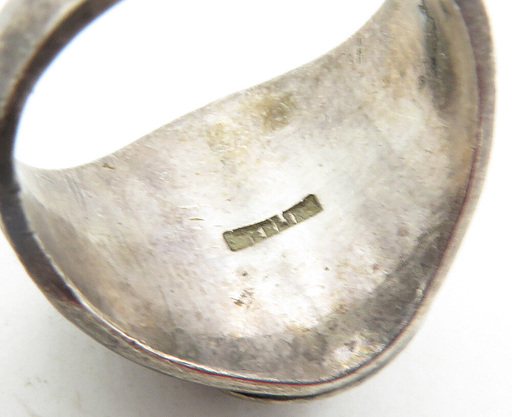 925 Sterling Silver Vintage Topaz St. Stephens School 1958 Ring Sz 6 RG9518