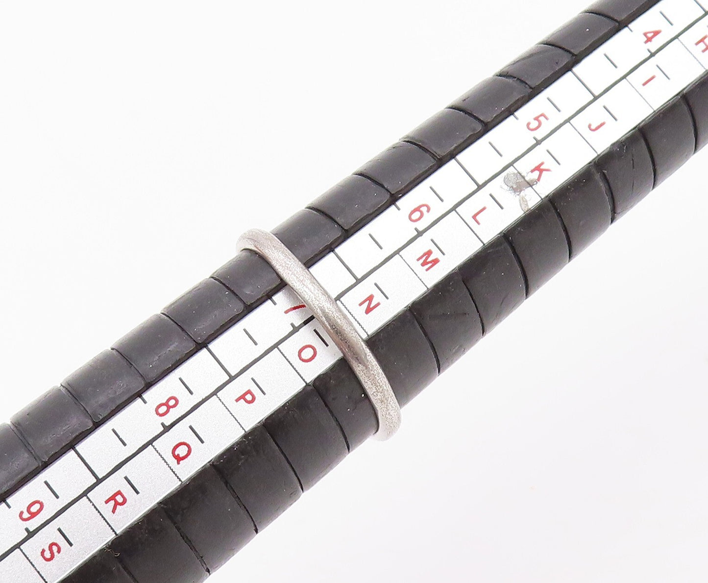 925 Sterling Silver Vintage Ring UNCAS Round Topaz Inlay Flower Sz 7 RG31703