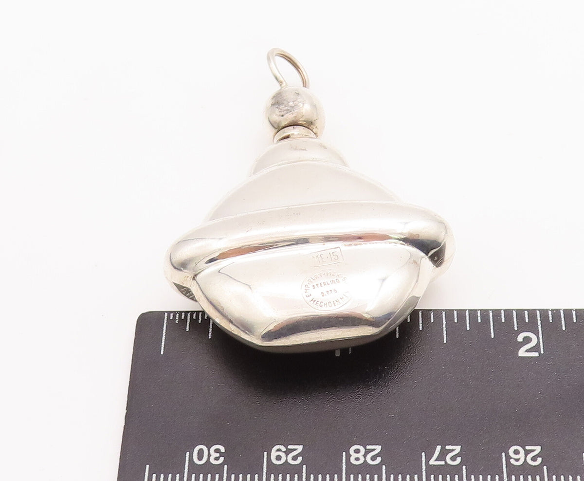 925 Sterling Silver Vintage Pendant MEXICO Designer Perfume Bottle OPENS PT23209