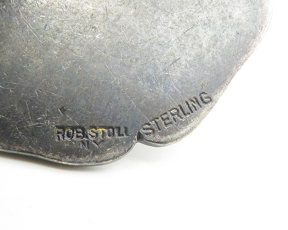 ROB STOLL 925 Silver Vintage Antique 2nd Prize Medal Sports Pendant PT14177