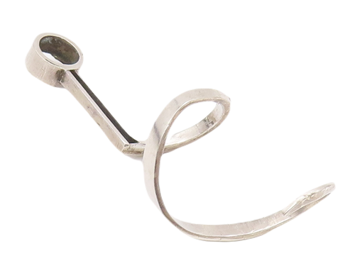 925 Sterling Silver Vintage Pendant Designer Solid Cutout Spiral Coil  PT23236
