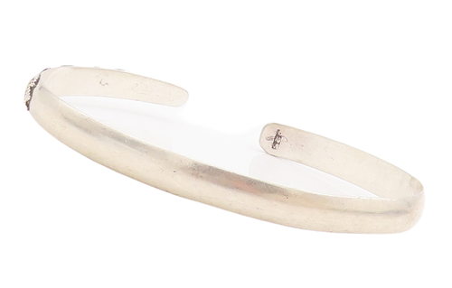 18k Gold 925 Sterling Silver Vintage Bracelet Trible Design Carved Cuff  BT10470