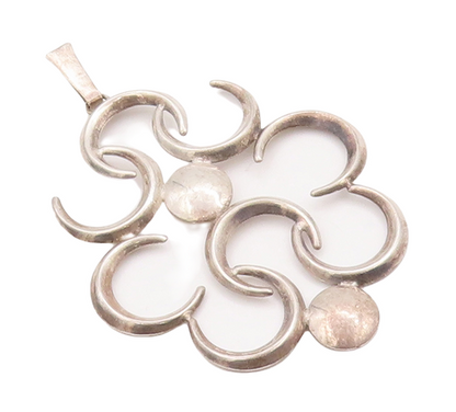 925 Sterling Silver Vintage Pendant Solid Cutout HC Ostrem Norway  PT23135
