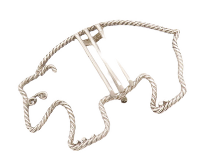 925 Sterling Silver Vintage Brooch Pin JK NAVAJO ZUNI Roped Polar Bear  BP11076