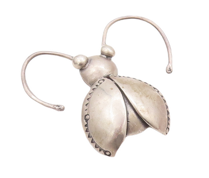 925 Sterling Silver Vintage Pendant 3D Solid Cutout House Fly  PT23229