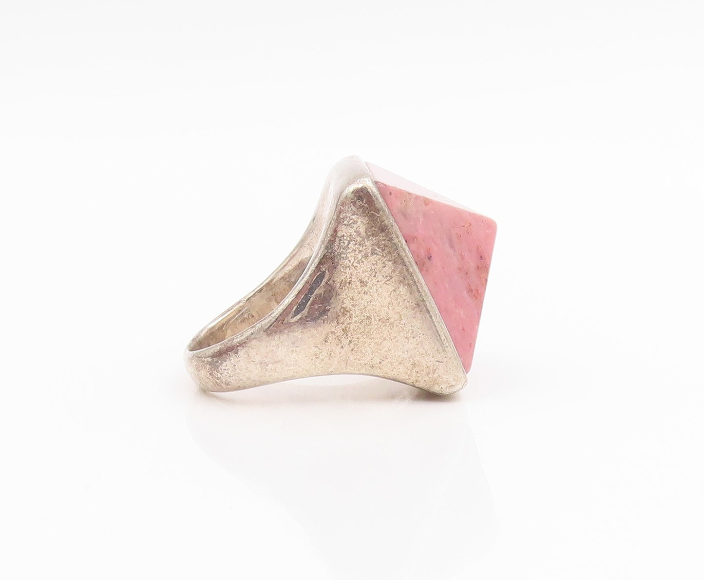 925 Sterling Silver Vintage Ring RLM STUDIO Rhodonite Pyramid  Sz 7  RG34386