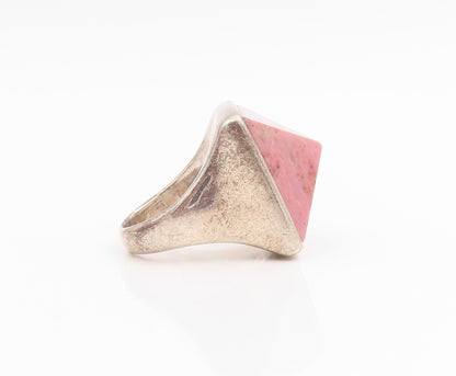 925 Sterling Silver Vintage Ring RLM STUDIO Rhodonite Pyramid  Sz 7  RG34386