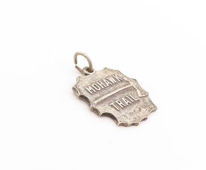 925 Sterling Silver Vintage Pendant Mohawk Trail Massachusetts Charm PT25121