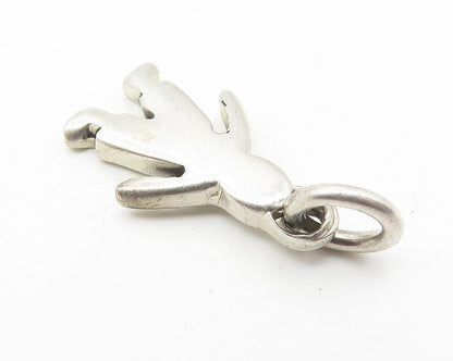 925 Sterling Silver  Vintage Shiny Petite Person Silhouette Pendant  PT8236