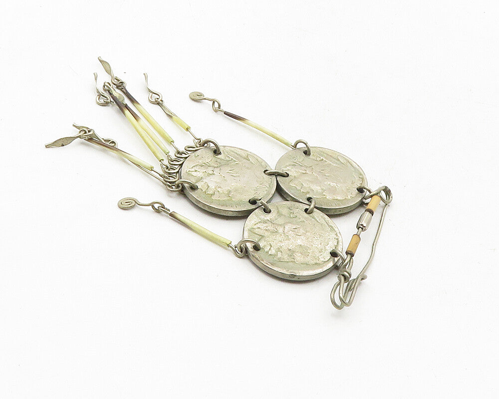 925 Sterling Silver  Vintage Antique United States Coin Brooch Pin  BP4072
