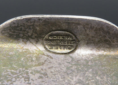 CHASE MEXICO 925 Sterling Silver Vintage Stamped Letter Motif Money Clip  TR2855