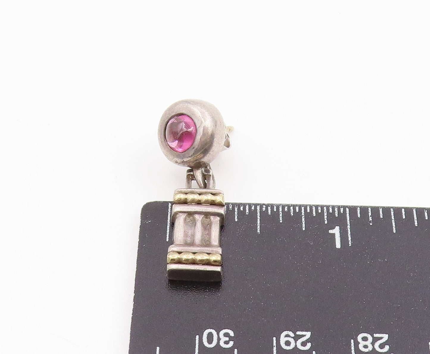14K Gold & 925 Sterling Silver Vintage Earrings Designer Gemstone Lot  EG14298