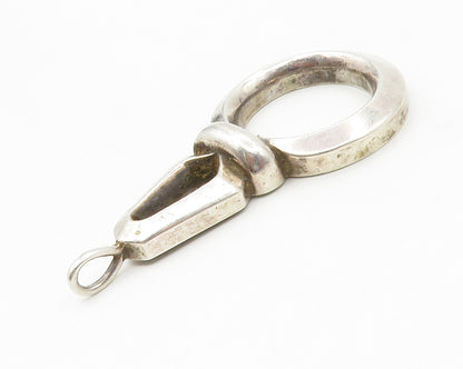 DESIGNER 925 Sterling Silver  Vintage Smooth Open Circle Pendant  PT10911