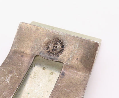 MEXICO 925 Silver  Vintage Abalone San Cristobal Protegenos Money Clip  TR3286