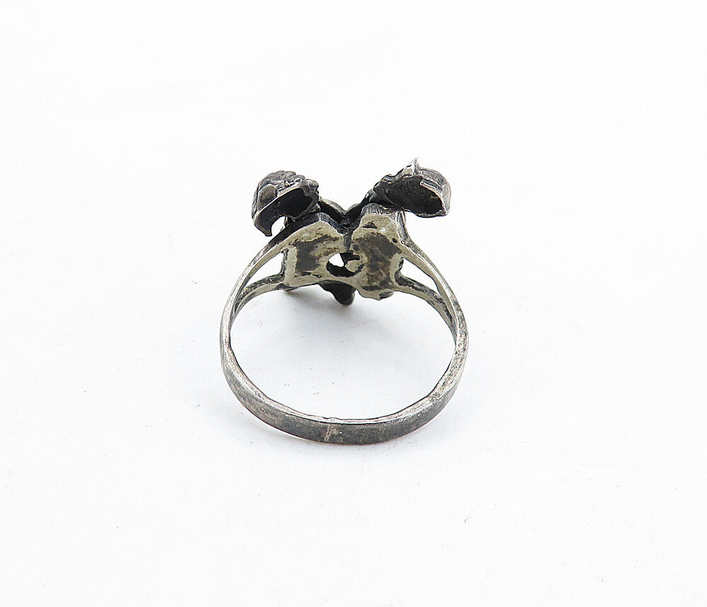 925 Sterling Silver  Vintage Oxidized Children Band Ring (MOVES) Sz 6.5 RG5740