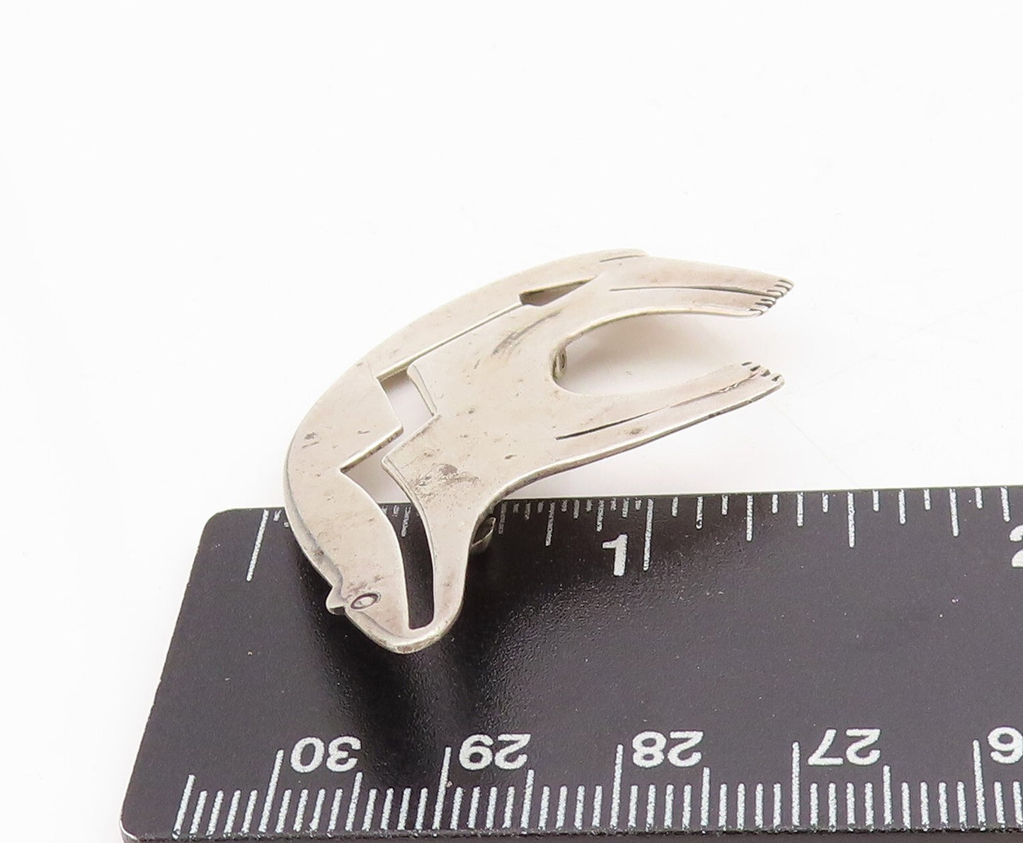 925 Sterling Silver Vintage Brooch Pin SOUTHWESTERN Cutout Animal BP11464
