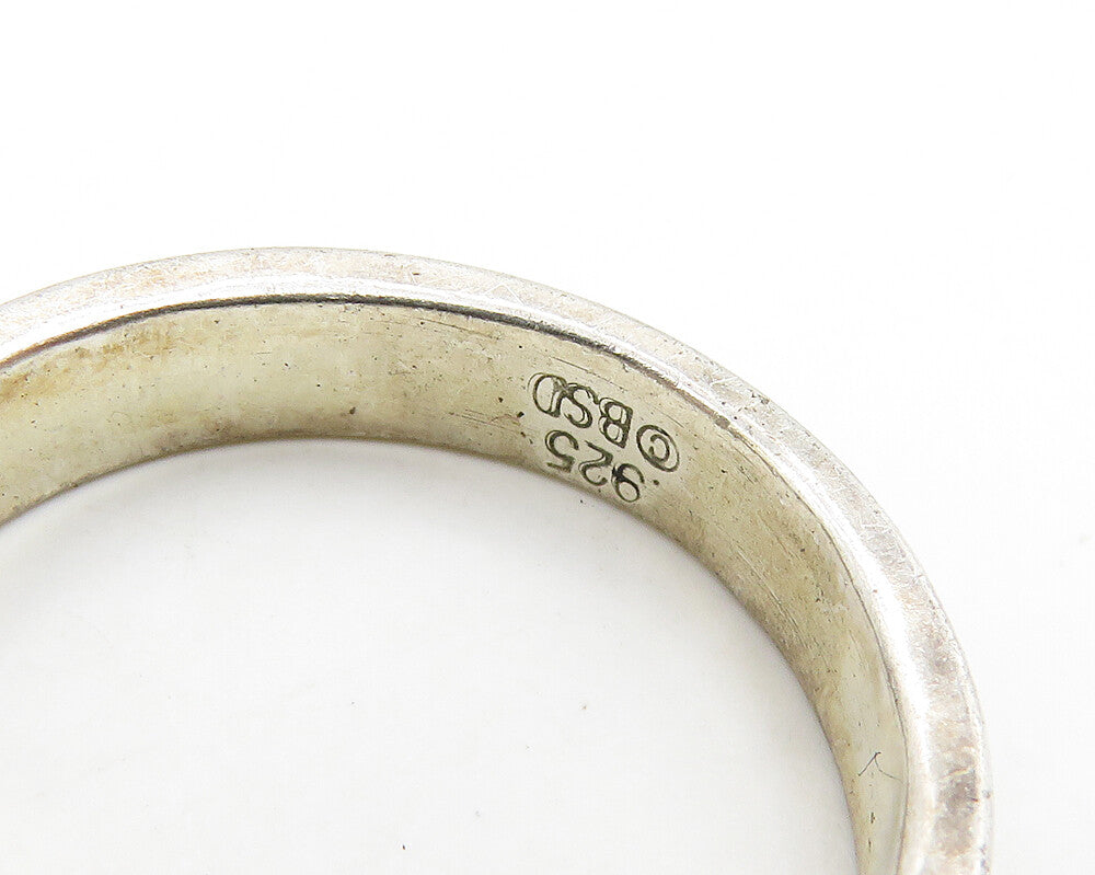 BSD 925 Sterling Silver  Vintage True Love Waits Purity Band Ring Sz 8 RG19780