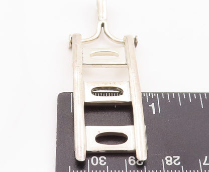 925 Sterling Silver Vintage Pendant Designer Solid Ladder  PT23436