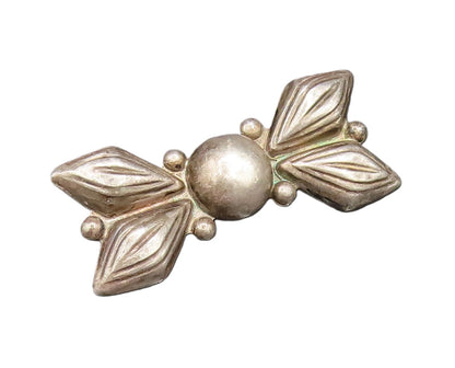 MEXICO 925 Silver  Vintage Antique Hollow Butterfly Motif Brooch Pin  BP9748