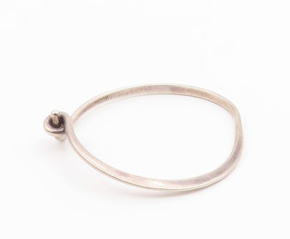 PLUNKETT 925 Sterling Silver  Vintage Tied Knot Bangle Bracelet  BT8368