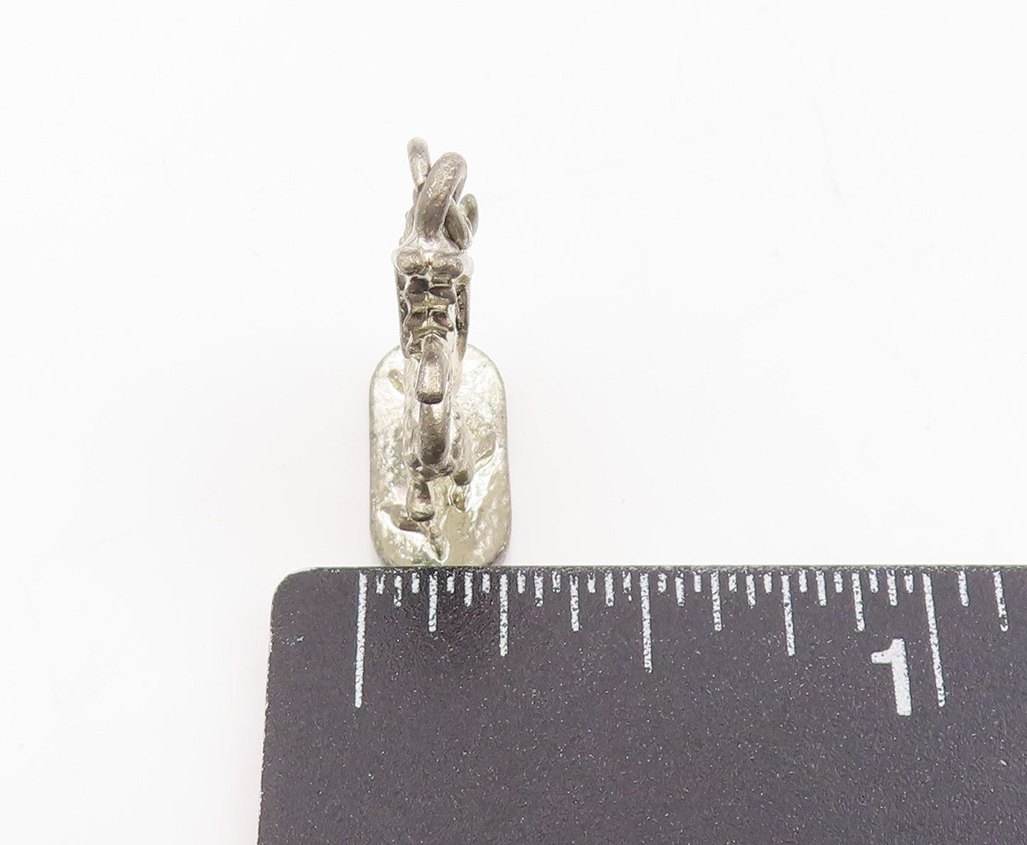 925 Sterling Silver Vintage Pendant Etched Welsh Dragon Of Wales Charm  PT25262