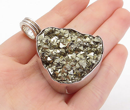 DINA MACKNEY 925 Sterling Silver  Vintage Gemstone Ribbed Bail Pendant  PT4490